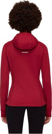 Bluza polarowa Mammut Aconcagua Light ML Hooded Women blood red