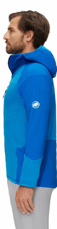 Bluza polarowa Mammut  Eiswand Advanced ML Hooded Men tarn-azurit