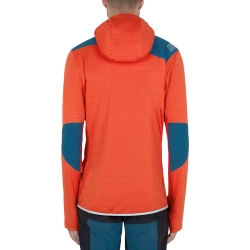 Bluza La Sportiva Lucendro Thermal Hoody Men poppy-storm blue