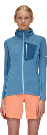 Bluza polarowa Mammut Aenergy Light ML Hooded Women cool blue-deep ice