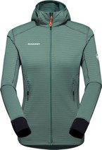 Bluza polarowa Mammut Taiss Light ML Hooded Women dark jade-black