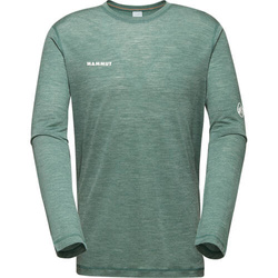 Koszulka Mammut Tree Wool FL Longsleeve Men dark jade melange 