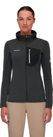 Bluza polarowa Mammut Aenergy Light ML Hooded Women black-phantom