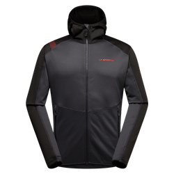 Bluza polarowa La Sportiva Upendo Hoody Men carbon-cherry tomato