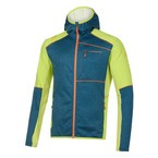 Bluza polarowa La Sportiva Existence Hoody JKT Men storm blue-lime punch