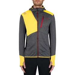 Bluza La Sportiva Aequilibrum Thermal Hoody Men black-yellow