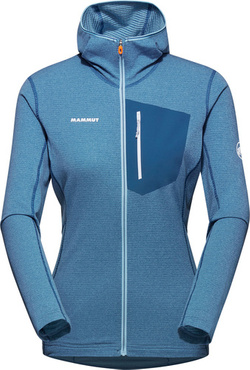 Bluza polarowa Mammut Aenergy Light ML Hooded Women cool blue-deep ice