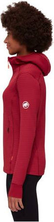 Bluza polarowa Mammut Aconcagua Light ML Hooded Women blood red