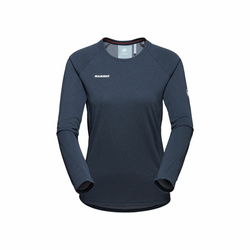 Koszulka Mammut Aegility Longsleeve Women marine melange-white