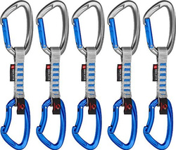 Mammut 5er Pack Crag Indicator Express Sets Straight Gate/Bent silver-ultramarine 10cm