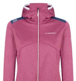 bluza techniczna damska La Sportiva Aequilibrium Thermal Hoody- red plum/opal