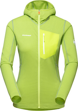 Bluza polarowa Mammut Aenergy Light ML Hooded Women highlime-granit