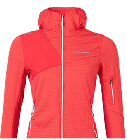 bluza techniczna damska La Sportiva Lucendro Thermal Hoody- hibiscus