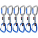 Mammut 6- Pack Crag Indicator Wire Express Sets Straight Gate/Wire silver-ultramarine 10cm