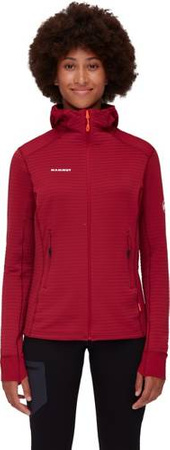 Bluza polarowa Mammut Aconcagua Light ML Hooded Women blood red