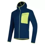 Bluza polarowa La Sportiva Agon Hoody JKT Men storm blue-lime punch