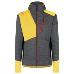 Bluza La Sportiva Aequilibrum Thermal Hoody Men black-yellow