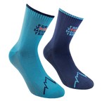 Skarpety  La Sportiva  For Your Mountain Socks  storm blue-lagoon