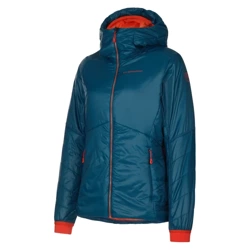  Kurtka La Sportiva Alpine Guide Primaloft Hoody JKT Women storm blue-cherry tomato