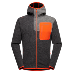 Bluza polarowa La Sportiva Agon Hoody JKT Men carbon-cherry tomato