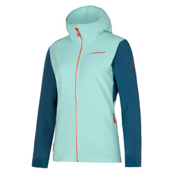 Bluza polarowa La Sportiva Descender Storm Hoody Women iceberg-storm blue