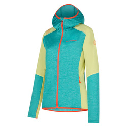 Bluza polarowa La Sportiva Existence Hoody Women lagoon-green banana