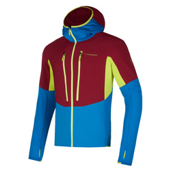 Bluza polarowa La Sportiva Session Tech  Hoody JKT Men electric blue-sangria