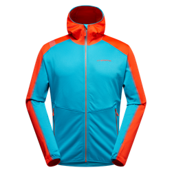 Bluza polarowa La Sportiva Upendo Hoody Men tropic blue-cherry tomato