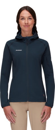 Bluza polarowa Mammut Madris Light ML Hooded Women marine