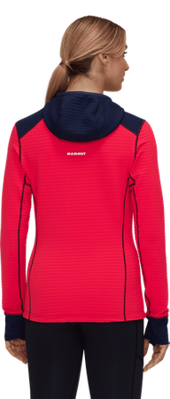 Bluza polarowa Mammut Taiss Light ML Hooded Women azalea-marine