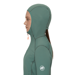 Bluza polarowa Mammut Taiss Light ML Hooded Women dark jade-black