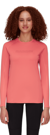 Koszulka Mammut Selun FL Longsleeve Women Logo salmon