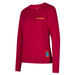 Bluza bawełniana La Sportiva Climbing on the Moon Sweatshirt Women fucsia-giallo